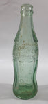 Rare Vintage 1937 to 1952 Coca Cola Sacramento California 7 3/4" Tall 6 Fl Oz. Green Tinted Thick Heavy Embossed Glass Bottle D-105529