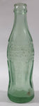 Rare Vintage 1937 to 1952 Coca Cola Spokane Washington 7 3/4" Tall 6 Fl Oz. Green Tinted Thick Heavy Embossed Glass Bottle