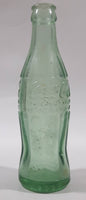 Rare Vintage 1937 to 1952 Coca Cola Spokane Washington 7 3/4" Tall 6 Fl Oz. Green Tinted Thick Heavy Embossed Glass Bottle