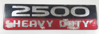 2007-2010 Dodge Ram 2500 Heavy Duty Side Fender Nameplate Chrome Lettering Acrylic Emblem Logo OEM Red Paint Wear