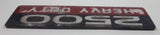 2007-2010 Dodge Ram 2500 Heavy Duty Side Fender Nameplate Chrome Lettering Acrylic Emblem Logo OEM Red Paint Wear