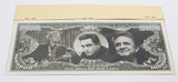 Johnny Cash 'The Man In Black' 1,000,000 United States of America Novelty Paper Cash Money Note Token