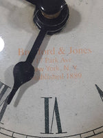 Bredford & Jones 717 Park Avenue New York, NY Glass Face Heavy Brass Large Over Sized Pocket Watch 3 3/4"