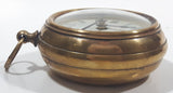 Bredford & Jones 717 Park Avenue New York, NY Glass Face Heavy Brass Large Over Sized Pocket Watch 3 3/4"