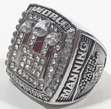 2008 NFL Football Super Bowl XLII Arizona World Champions New York Giants Eli Manning #10 Replica Ring