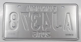 Rare 2016 Panama Black Letters Blue and White Metal License Plate Tag AJ4378