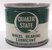 Vintage Quaker State Wheel Bearing Lubricant Net Weight One Pound Metal Can No Lid