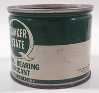 Vintage Quaker State Wheel Bearing Lubricant Net Weight One Pound Metal Can No Lid