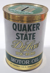 Vintage Quaker State DeLuxe 10W-40 HD Motor Oil 1 U.S. Fl Quart 0.946 Litre Can