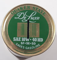 Vintage Quaker State DeLuxe 10W-40 HD Motor Oil 1 U.S. Fl Quart 0.946 Litre Can