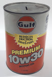 Vintage Gulf Premium 10w30 Motor Oil 1 Litre Can