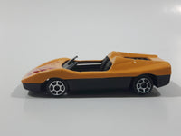 Unknown Brand "Racing" Yellow Die Cast Toy Car Vehicle