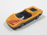 Unknown Brand "Racing" Yellow Die Cast Toy Car Vehicle