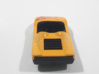 Unknown Brand "Racing" Yellow Die Cast Toy Car Vehicle