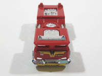 2011 Hot Wheels HW City Works 5 Alarm Fire Engine Ladder Truck Red Die Cast Toy Car Emergency Rescue Vehicle