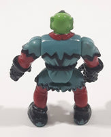 2001 Imaginext Goblin's Dungeon Goblin Green Face Blue and Red Clothing Character 2" Tall Toy Figure