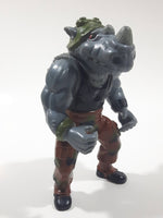 1988 Mirage Studios Playmates TMNT Teenage Mutant Ninja Turtles Rocksteady Rhinoceros Character 4 3/4" Tall Toy Action Figure