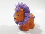 2005 Mattel Fisher Price Little People Touch n' Feel Circus Lion with Purple Mane 2 5/8" Tall Toy Figure