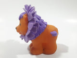 2005 Mattel Fisher Price Little People Touch n' Feel Circus Lion with Purple Mane 2 5/8" Tall Toy Figure