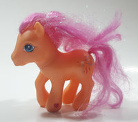 2002 Hasbro My Little Pony Sparkleworks Orange 4 1/2" Tall Toy Figure