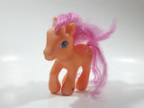 2002 Hasbro My Little Pony Sparkleworks Orange 4 1/2" Tall Toy Figure