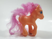 2002 Hasbro My Little Pony Sparkleworks Orange 4 1/2" Tall Toy Figure