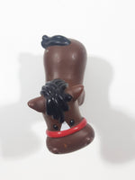 1997 Fisher Price Little People Dark Brown Horse 3 1/4" Tall Toy Figure