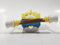 2012 McDonald's SpongeBob SquarePants Weightlifter 3 1/4" Tall Wind Up Toy Figure