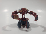 2013 Bakugan Mechtanium Surge Jaakor Aquos Red and Grey Transforming Ball Small 1" Diameter Plastic Toy