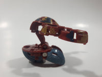 2013 Bakugan Mechtanium Surge Jaakor Aquos Red and Grey Transforming Ball Small 1" Diameter Plastic Toy