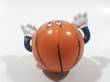 Basketball Head Shaped Plastic and PVC 3 1/4" Tall Plastic Toy Figure