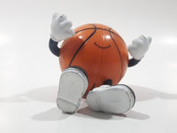 Basketball Head Shaped Plastic and PVC 3 1/4" Tall Plastic Toy Figure