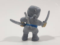 Grey Ninja Character 1 3/4" Tall Toy Figure