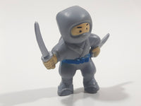 Grey Ninja Character 1 3/4" Tall Toy Figure