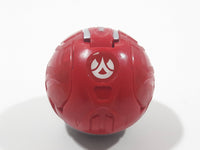 2011 McDonald's SML Spin Master Bakugan Mechtanium Surge Bolcanon Red and Grey Transforming Ball Small 1 3/4" Diameter Plastic Toy