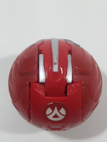 2011 McDonald's SML Spin Master Bakugan Mechtanium Surge Bolcanon Red and Grey Transforming Ball Small 1 3/4" Diameter Plastic Toy