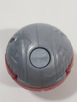 2011 McDonald's SML Spin Master Bakugan Mechtanium Surge Bolcanon Red and Grey Transforming Ball Small 1 3/4" Diameter Plastic Toy