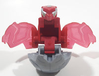 2011 McDonald's SML Spin Master Bakugan Mechtanium Surge Bolcanon Red and Grey Transforming Ball Small 1 3/4" Diameter Plastic Toy