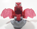 2011 McDonald's SML Spin Master Bakugan Mechtanium Surge Bolcanon Red and Grey Transforming Ball Small 1 3/4" Diameter Plastic Toy