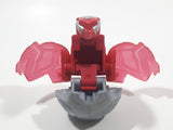 2011 McDonald's SML Spin Master Bakugan Mechtanium Surge Bolcanon Red and Grey Transforming Ball Small 1 3/4" Diameter Plastic Toy