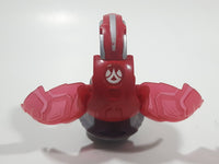 2011 McDonald's SML Spin Master Bakugan Mechtanium Surge Bolcanon Red and Grey Transforming Ball Small 1 3/4" Diameter Plastic Toy