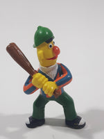 Vintage Applause Muppets Sesame Street Bert Baseball Player Holding A Bat Character 2 3/4" Tall Toy Figure