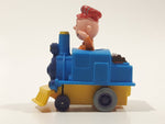 1989 Peanuts Charlie Brown Cartoon Character in Pullback Motorized Friction Toy Train Vehicle McDonald's Happy Meal Not Working