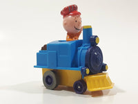 1989 Peanuts Charlie Brown Cartoon Character in Pullback Motorized Friction Toy Train Vehicle McDonald's Happy Meal Not Working