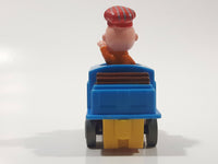 1989 Peanuts Charlie Brown Cartoon Character in Pullback Motorized Friction Toy Train Vehicle McDonald's Happy Meal Not Working