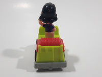 Vintage 1989 Peanuts Gang Pop Mobiles United Features Syndicate Lucy Van Pelt Green Plastic Toy Car Vehicle McDonald's Happy Meals Not Working