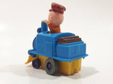 1989 Peanuts Charlie Brown Cartoon Character in Pullback Motorized Friction Toy Train Vehicle McDonald's Happy Meal Not Working