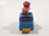 1989 Peanuts Charlie Brown Cartoon Character in Pullback Motorized Friction Toy Train Vehicle McDonald's Happy Meal Not Working