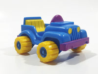 1988 McDonald's Garfield Blue Safari Jeep 2 3/4" Toy Car Vehicle