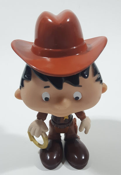 1995 Subway Fox Kids Bobby's World Bobby Cowboy Sheriff Character 3 1/2" Tall Toy Figure